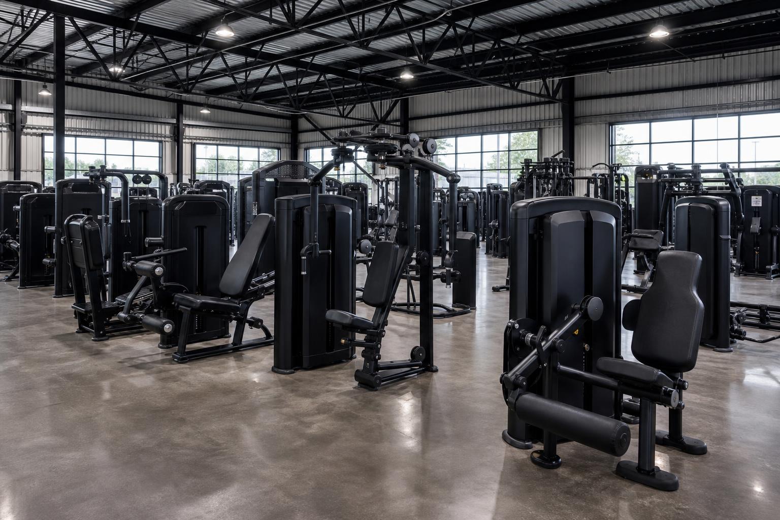 Commercial gym outfitted by Georgia Gym Solutions